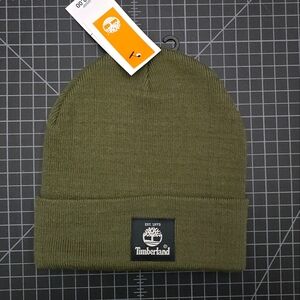 TIMBERLAND KNIT BEANIE - OLIVE